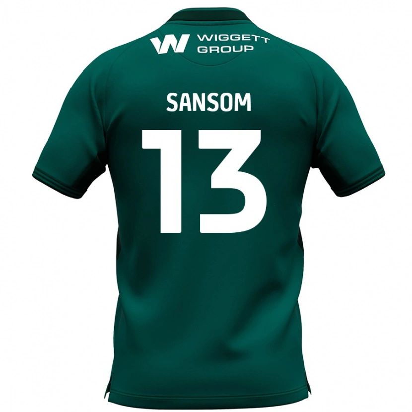 Danxen Niño Camiseta Chloe Sansom #13 Verde 2ª Equipación 2024/25 La Camisa