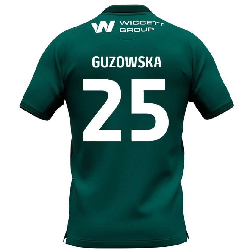 Danxen Niño Camiseta Sara Guzowska #25 Verde 2ª Equipación 2024/25 La Camisa