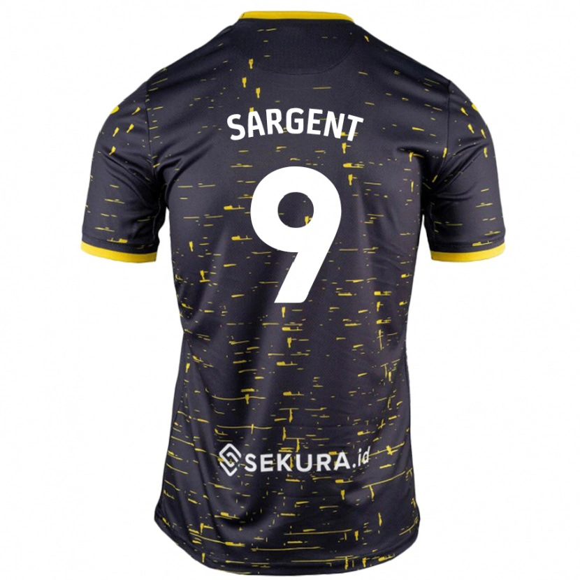 Danxen Niño Camiseta Josh Sargent #9 Negro Amarillo 2ª Equipación 2024/25 La Camisa