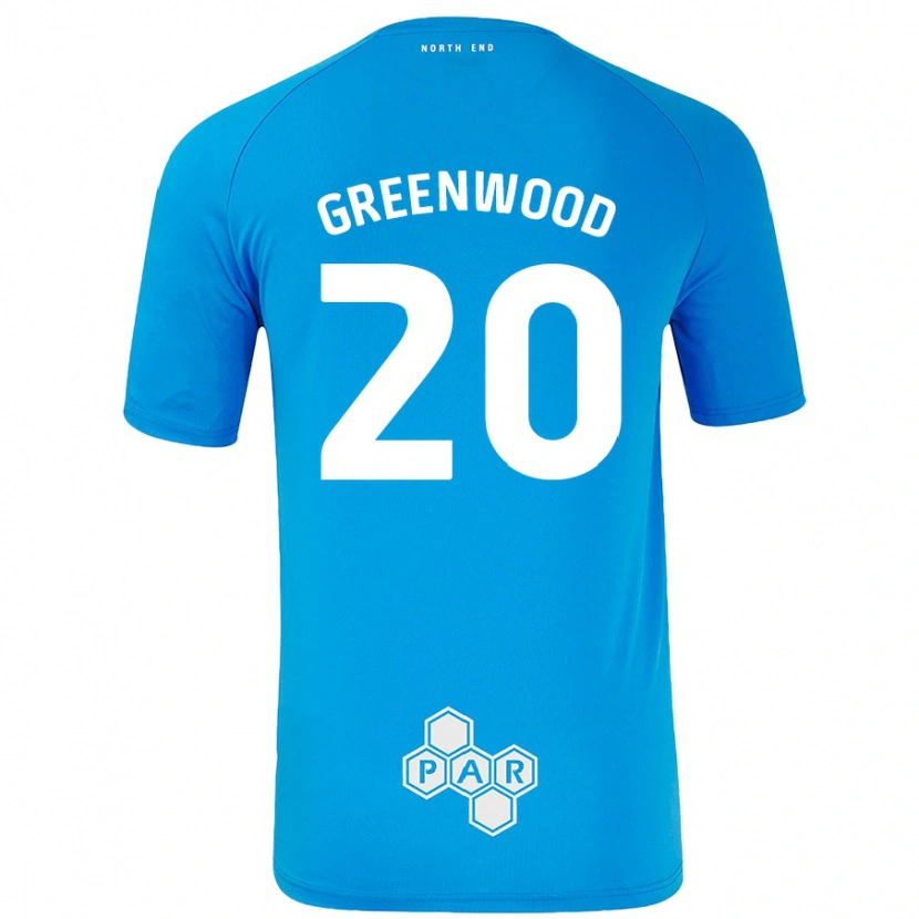 Danxen Niño Camiseta Sam Greenwood #20 Azul Cielo 2ª Equipación 2024/25 La Camisa