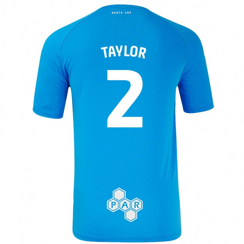 Danxen Niño Camiseta Alex Taylor #2 Azul Cielo 2ª Equipación 2024/25 La Camisa