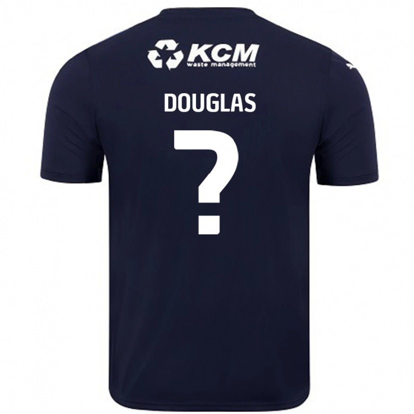 Danxen Niño Camiseta Hamish Douglas #0 Azul Marino 2ª Equipación 2024/25 La Camisa