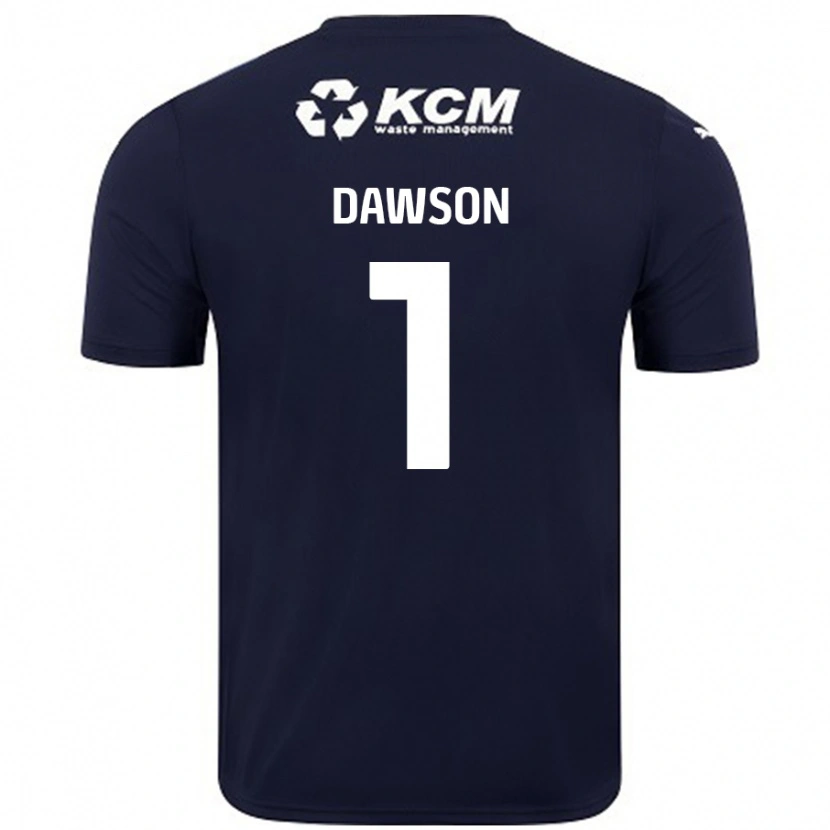 Danxen Niño Camiseta Cameron Dawson #1 Azul Marino 2ª Equipación 2024/25 La Camisa