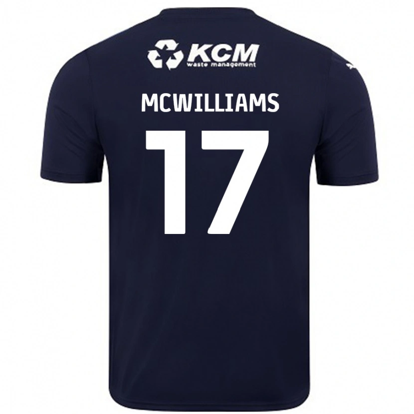 Danxen Niño Camiseta Shaun Mcwilliams #17 Azul Marino 2ª Equipación 2024/25 La Camisa