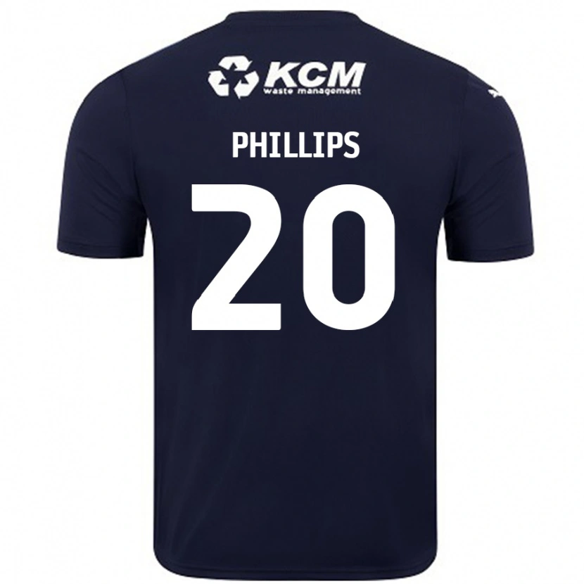 Danxen Niño Camiseta Dillon Phillips #20 Azul Marino 2ª Equipación 2024/25 La Camisa