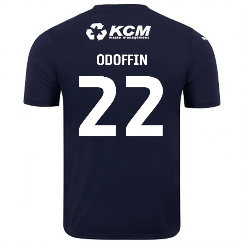 Danxen Niño Camiseta Hakeem Odoffin #22 Azul Marino 2ª Equipación 2024/25 La Camisa