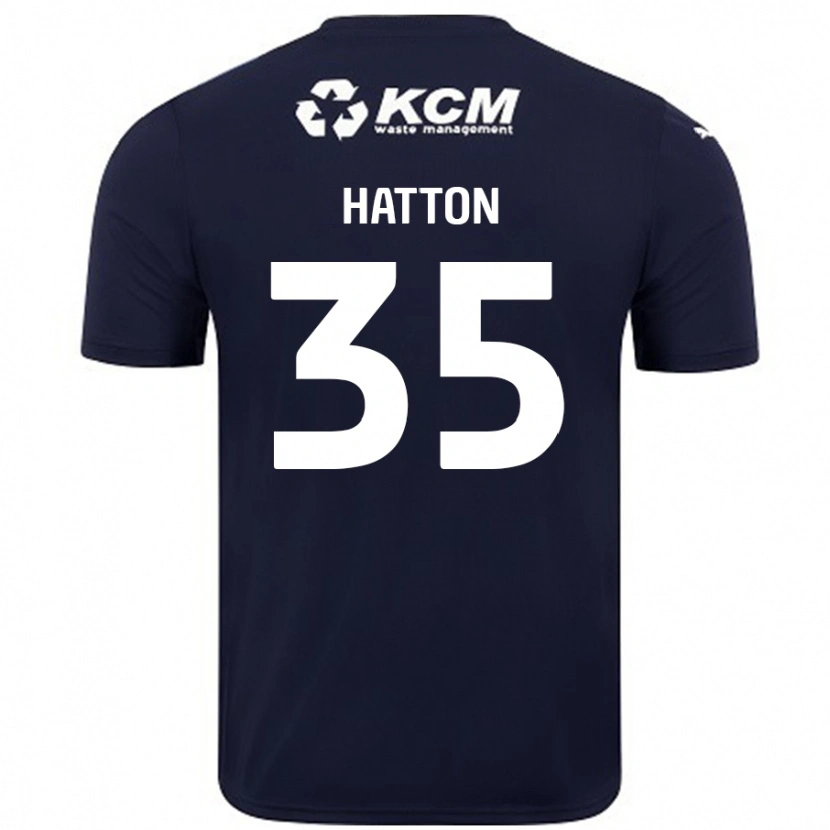 Danxen Niño Camiseta Ben Hatton #35 Azul Marino 2ª Equipación 2024/25 La Camisa