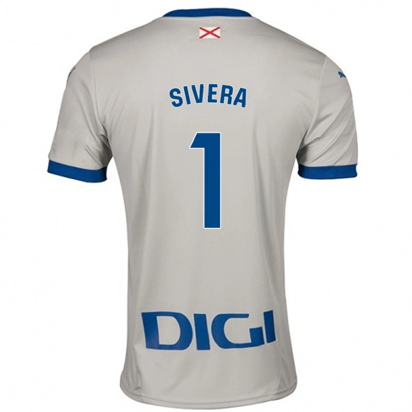 Danxen Niño Camiseta Antonio Sivera #1 Gris Claro 2ª Equipación 2024/25 La Camisa