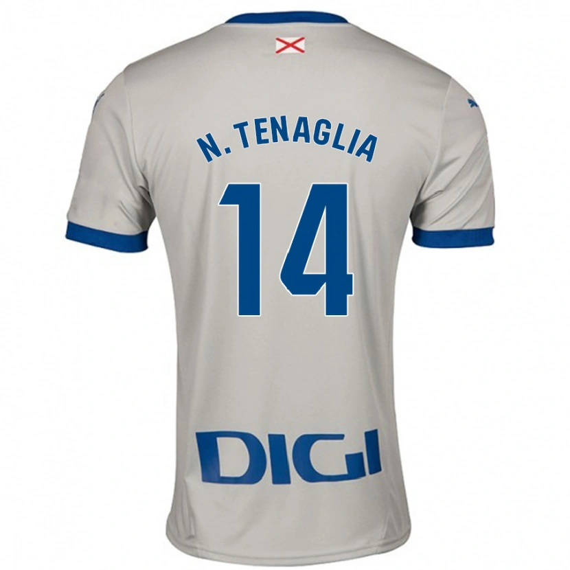 Danxen Niño Camiseta Nahuel Tenaglia #14 Gris Claro 2ª Equipación 2024/25 La Camisa