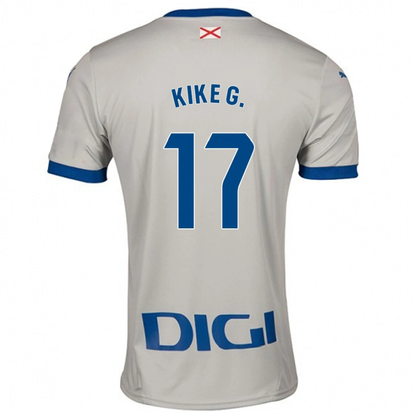 Danxen Niño Camiseta Kike García #17 Gris Claro 2ª Equipación 2024/25 La Camisa