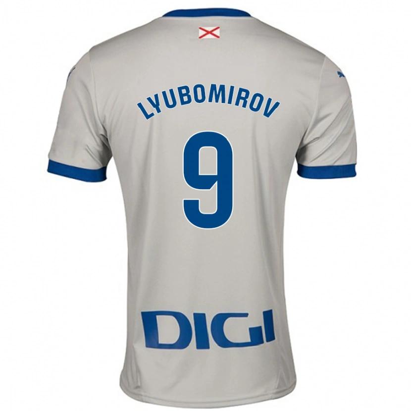 Danxen Niño Camiseta Daniel Lyubomirov #9 Gris Claro 2ª Equipación 2024/25 La Camisa