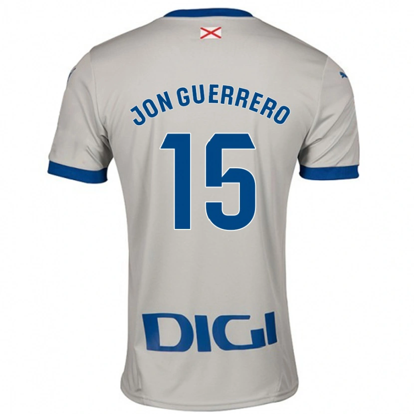 Danxen Niño Camiseta Julen Jon Guerrero #15 Gris Claro 2ª Equipación 2024/25 La Camisa