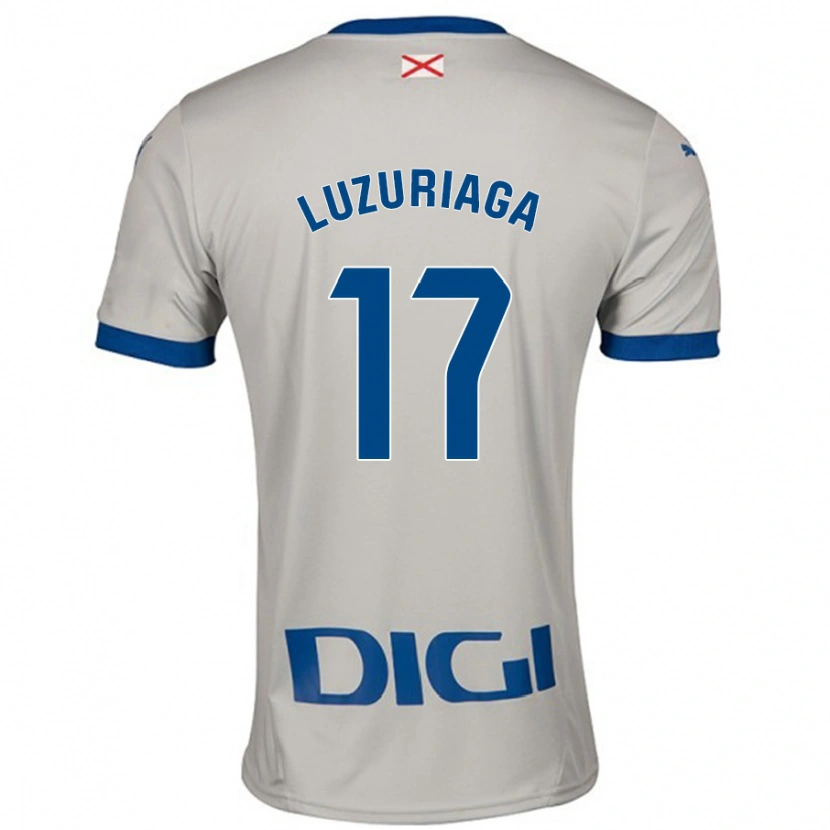 Danxen Niño Camiseta Judith Luzuriaga #17 Gris Claro 2ª Equipación 2024/25 La Camisa