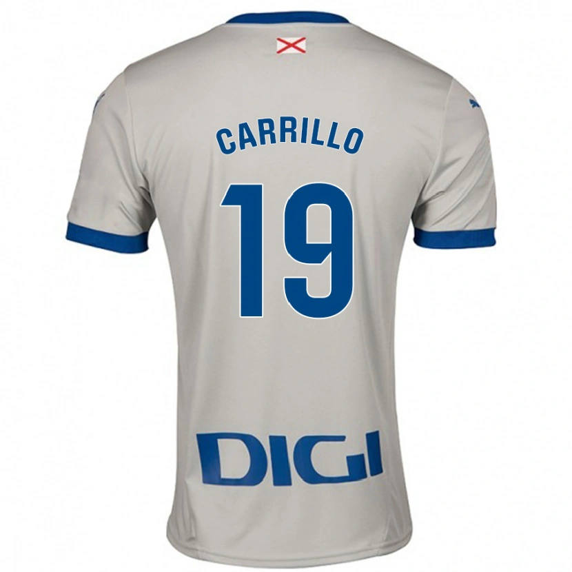 Danxen Niño Camiseta Sara Carrillo #19 Gris Claro 2ª Equipación 2024/25 La Camisa