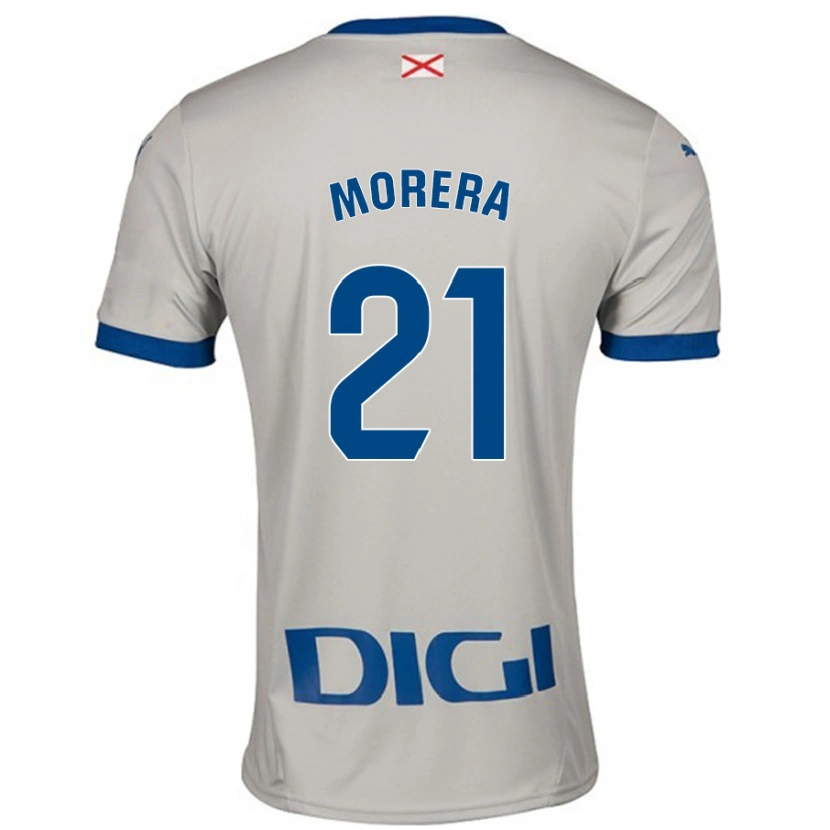 Danxen Niño Camiseta Carla Morera #21 Gris Claro 2ª Equipación 2024/25 La Camisa