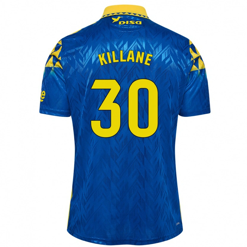 Danxen Niño Camiseta Álvaro Killane #30 Azul Amarillo 2ª Equipación 2024/25 La Camisa