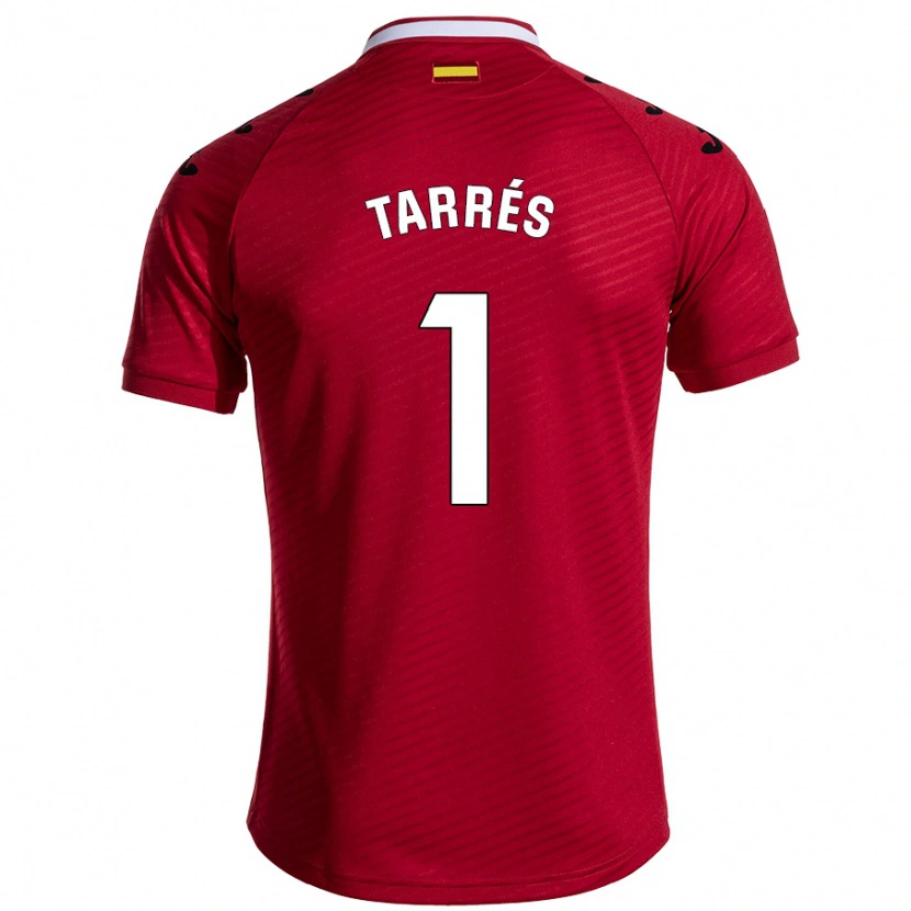 Danxen Niño Camiseta Lluis Tarrés #1 Rojo Oscuro 2ª Equipación 2024/25 La Camisa