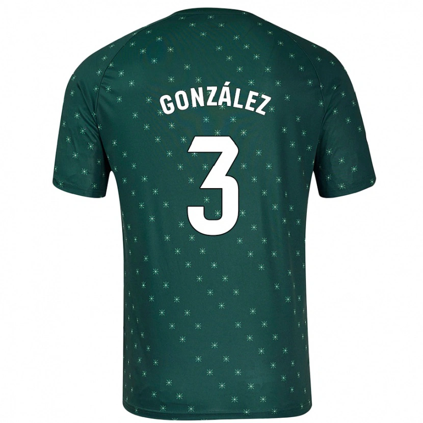 Danxen Niño Camiseta Edgar González #3 Verde Oscuro 2ª Equipación 2024/25 La Camisa