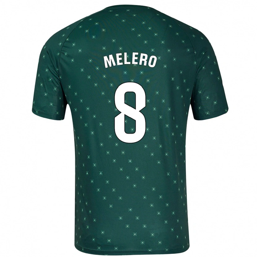 Danxen Niño Camiseta Gonzalo Melero #8 Verde Oscuro 2ª Equipación 2024/25 La Camisa