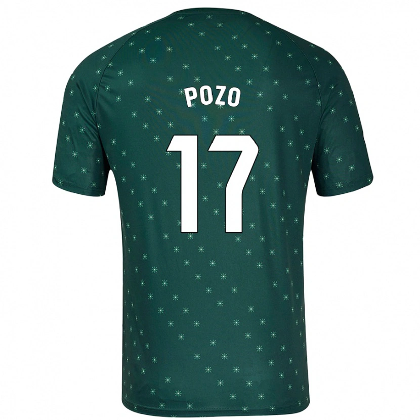 Danxen Niño Camiseta Álex Pozo #17 Verde Oscuro 2ª Equipación 2024/25 La Camisa