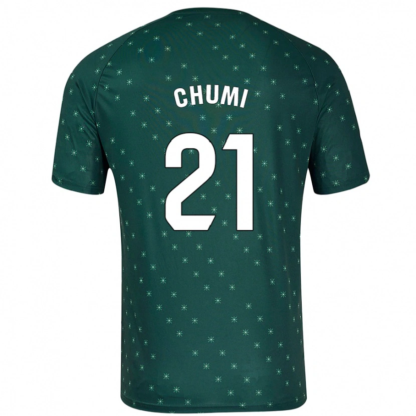 Danxen Niño Camiseta Chumi #21 Verde Oscuro 2ª Equipación 2024/25 La Camisa