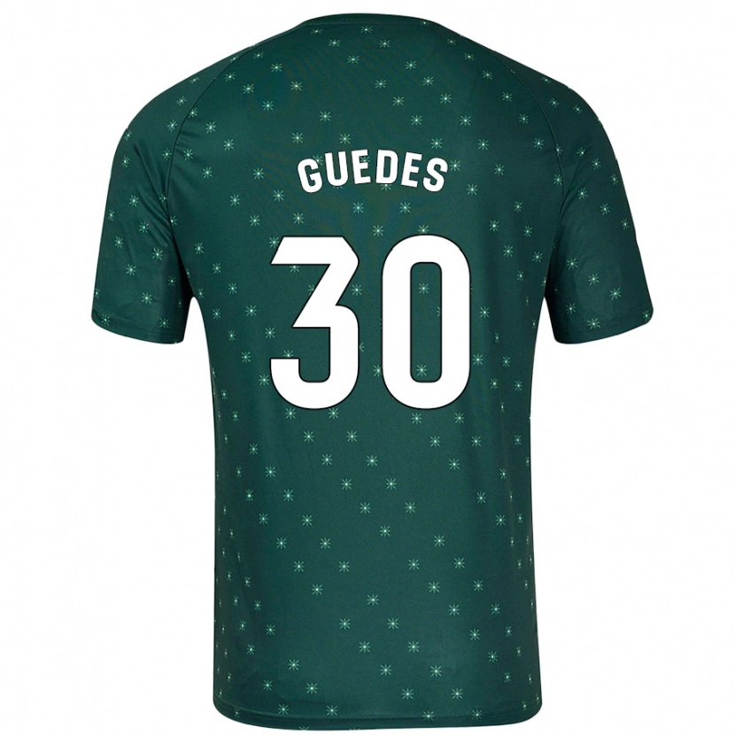 Danxen Niño Camiseta Gui Guedes #30 Verde Oscuro 2ª Equipación 2024/25 La Camisa