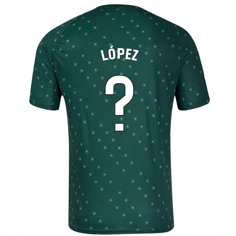 Danxen Niño Camiseta Jesús López #0 Verde Oscuro 2ª Equipación 2024/25 La Camisa