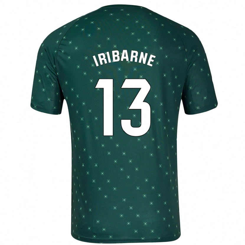 Danxen Niño Camiseta Bruno Iribarne #13 Verde Oscuro 2ª Equipación 2024/25 La Camisa