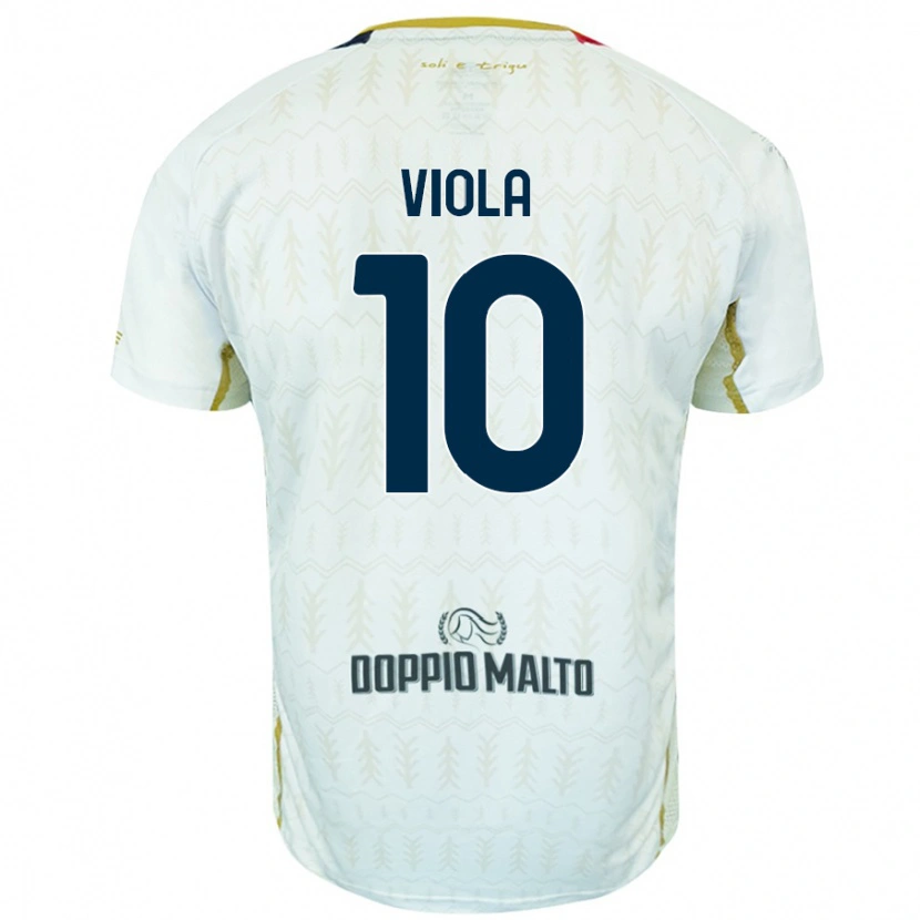 Danxen Niño Camiseta Nicolas Viola #10 Blanco 2ª Equipación 2024/25 La Camisa