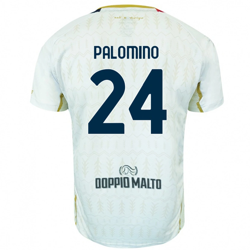 Danxen Niño Camiseta José Luis Palomino #24 Blanco 2ª Equipación 2024/25 La Camisa