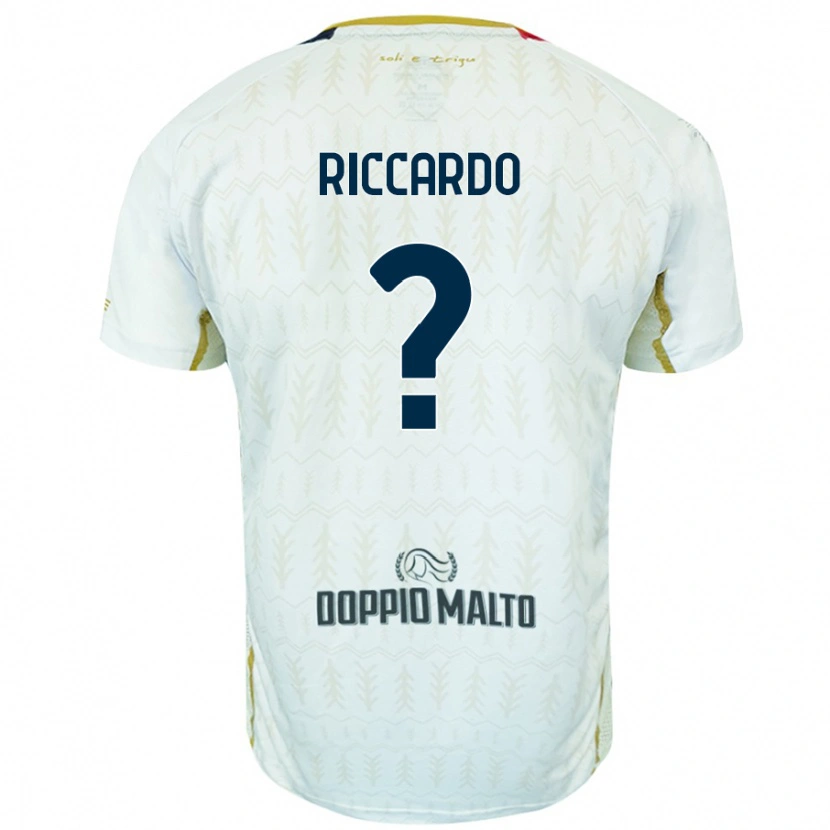 Danxen Niño Camiseta Riccardo Congiu #0 Blanco 2ª Equipación 2024/25 La Camisa