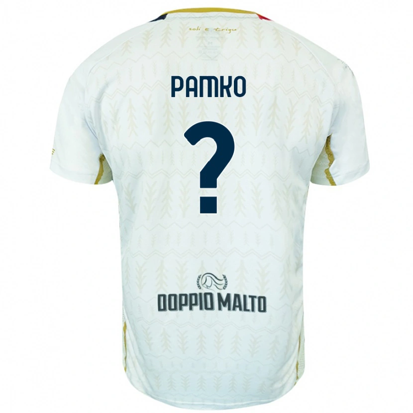 Danxen Niño Camiseta Dmytro Pamko #0 Blanco 2ª Equipación 2024/25 La Camisa