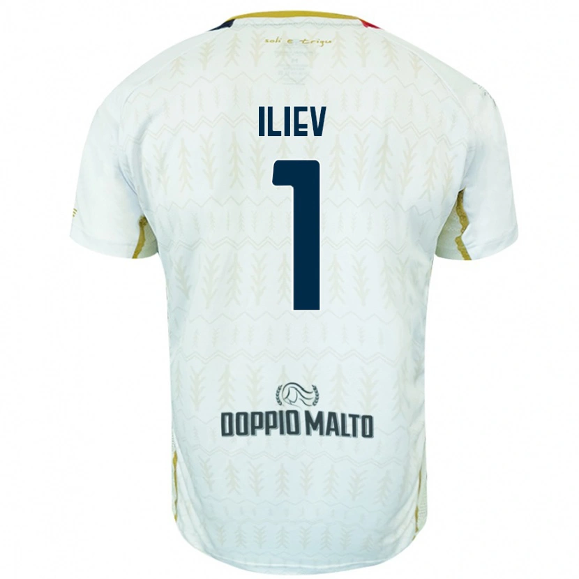 Danxen Niño Camiseta Velizar-Iliya Iliev #1 Blanco 2ª Equipación 2024/25 La Camisa