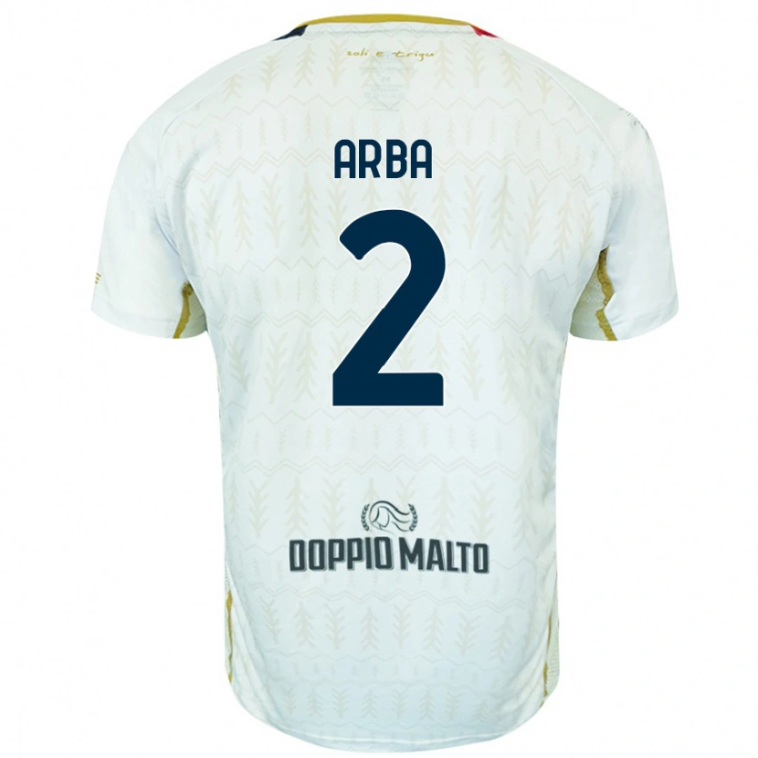 Danxen Niño Camiseta Federico Arba #2 Blanco 2ª Equipación 2024/25 La Camisa