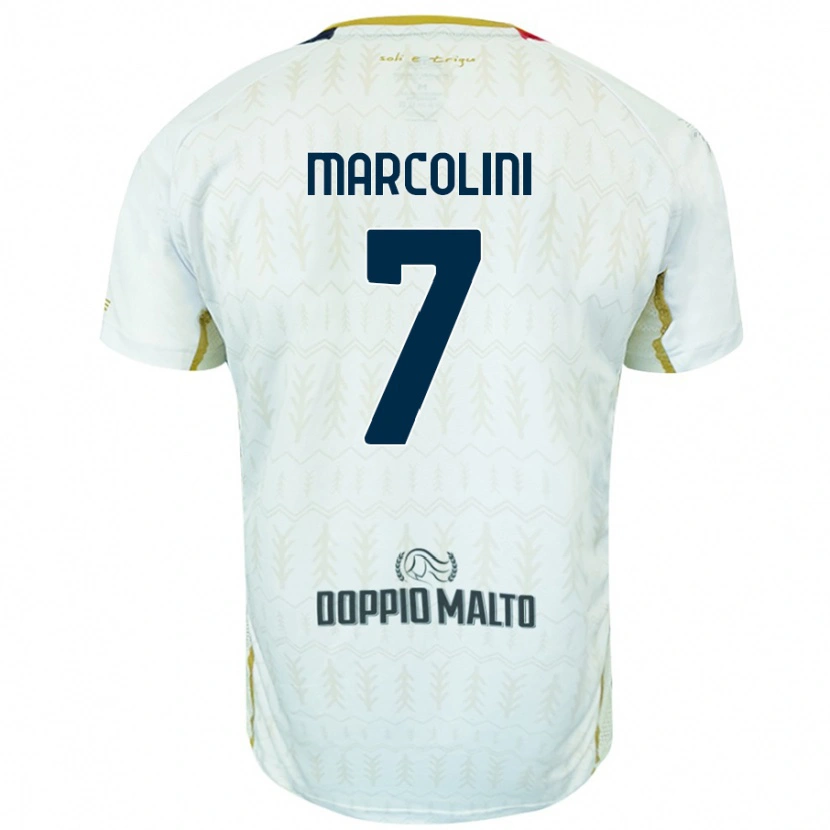 Danxen Niño Camiseta Diego Marcolini #7 Blanco 2ª Equipación 2024/25 La Camisa