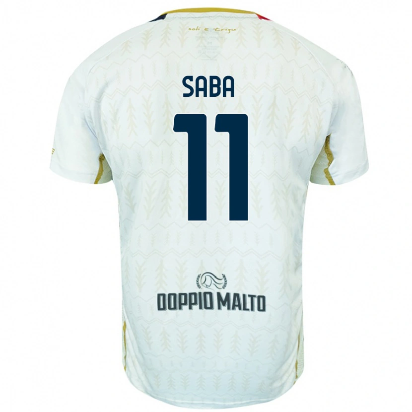 Danxen Niño Camiseta Alessio Saba #11 Blanco 2ª Equipación 2024/25 La Camisa