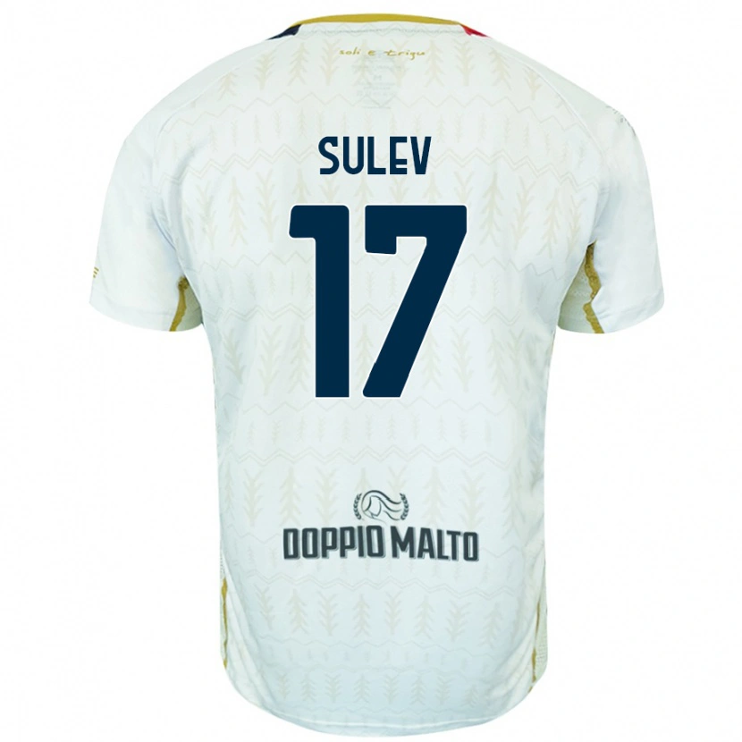 Danxen Niño Camiseta Ivan Sulev #17 Blanco 2ª Equipación 2024/25 La Camisa