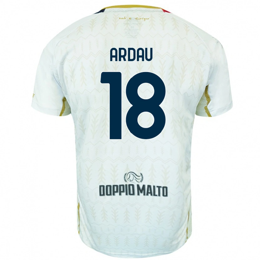 Danxen Niño Camiseta Samuel Ardau #18 Blanco 2ª Equipación 2024/25 La Camisa