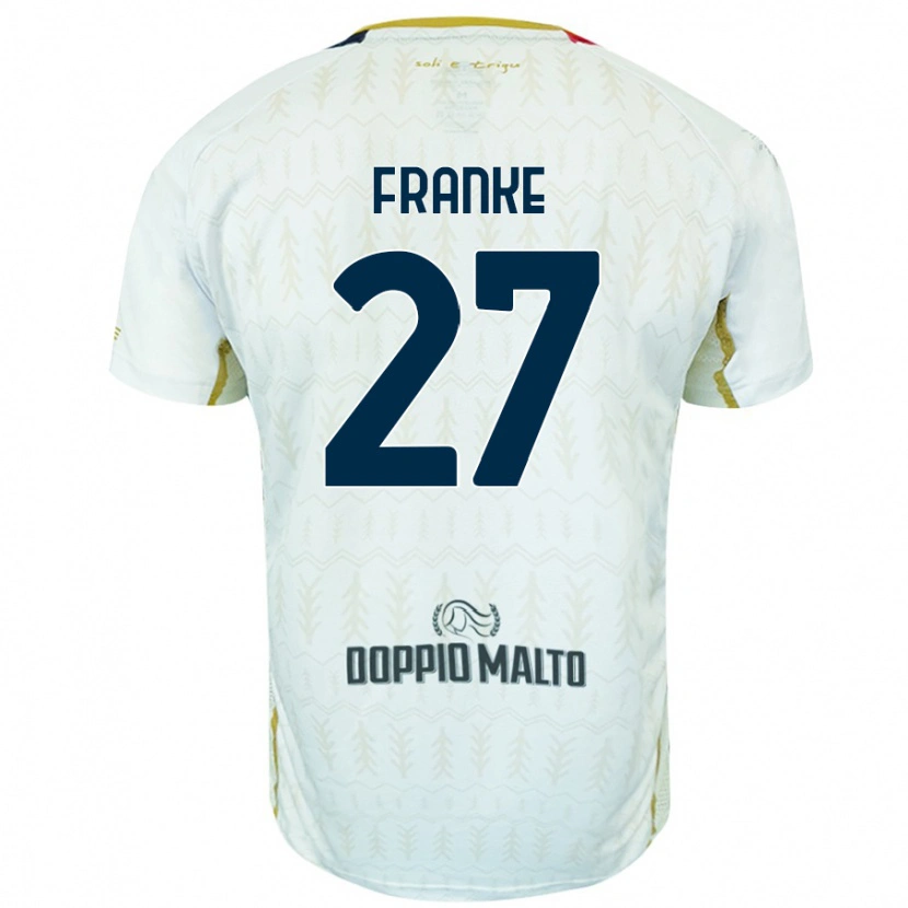 Danxen Niño Camiseta Antoni Franke #27 Blanco 2ª Equipación 2024/25 La Camisa