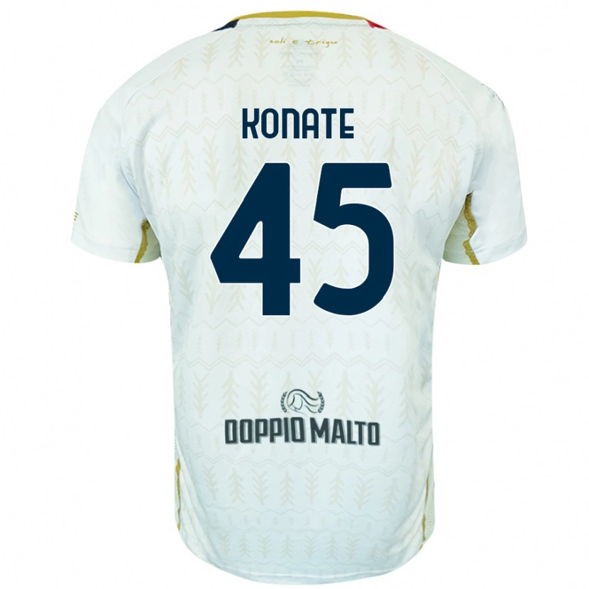 Danxen Niño Camiseta Ismael Konate #45 Blanco 2ª Equipación 2024/25 La Camisa