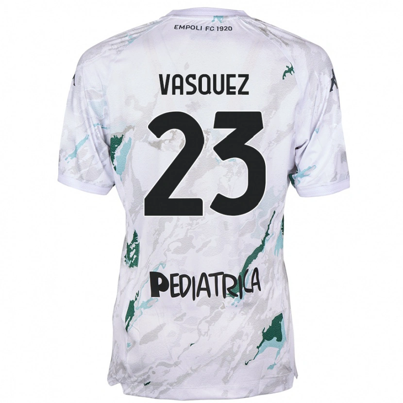 Danxen Niño Camiseta Devis Vásquez #23 Gris 2ª Equipación 2024/25 La Camisa