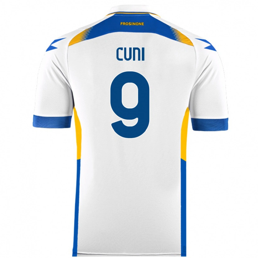 Danxen Niño Camiseta Marvin Cuni #9 Blanco 2ª Equipación 2024/25 La Camisa