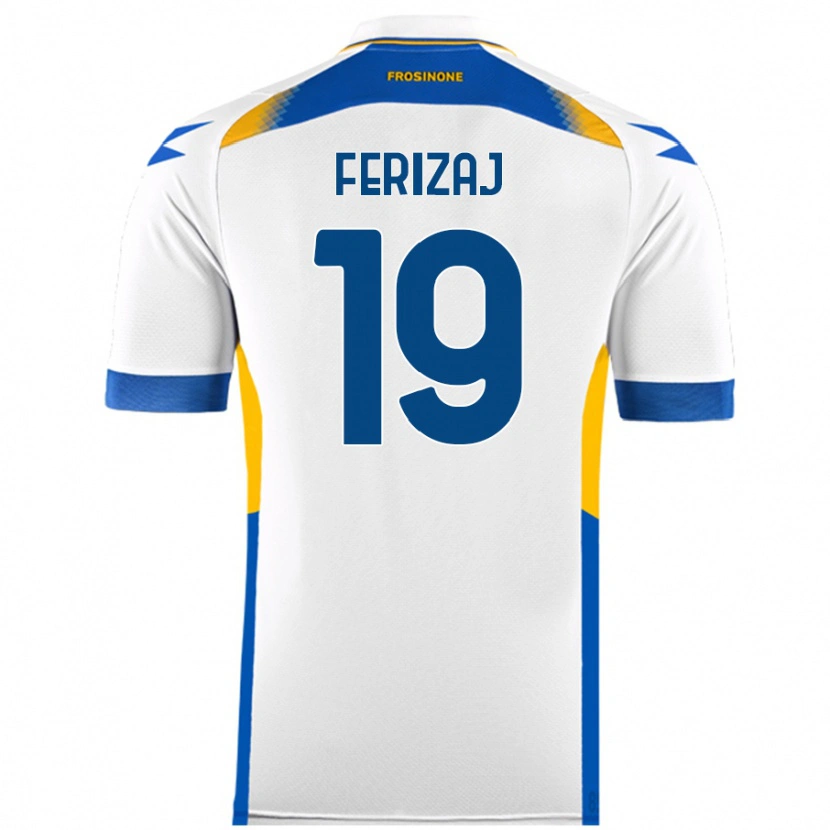 Danxen Niño Camiseta Justin Ferizaj #19 Blanco 2ª Equipación 2024/25 La Camisa