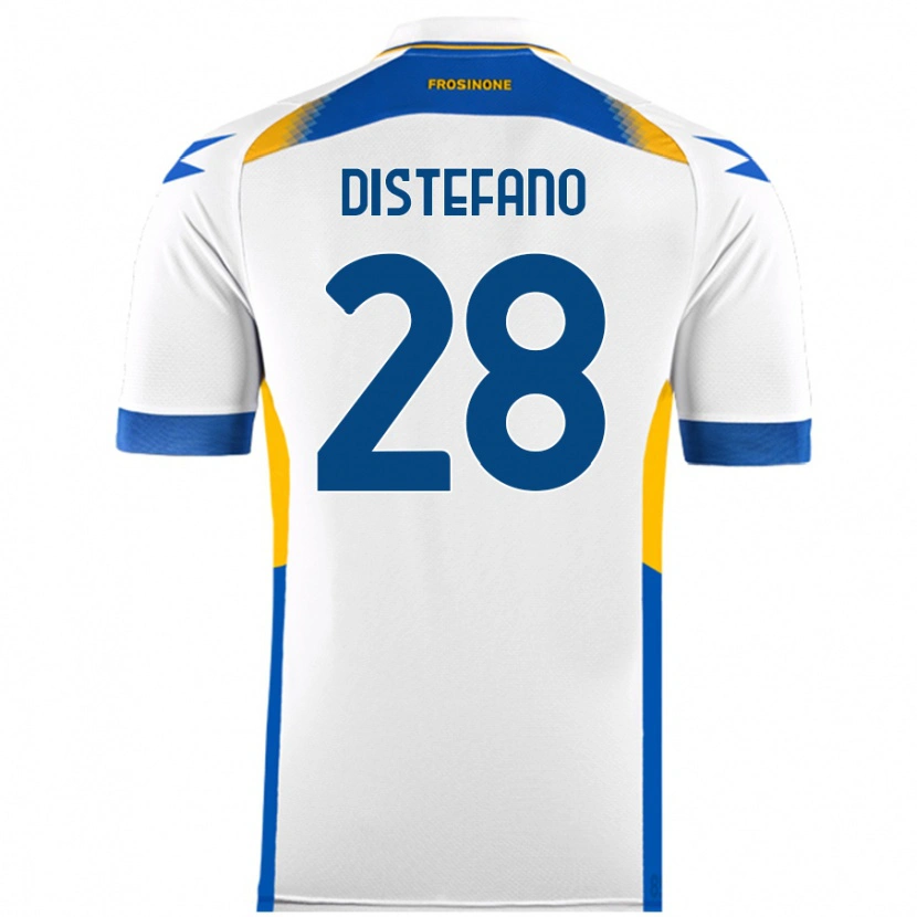 Danxen Niño Camiseta Filippo Distefano #28 Blanco 2ª Equipación 2024/25 La Camisa