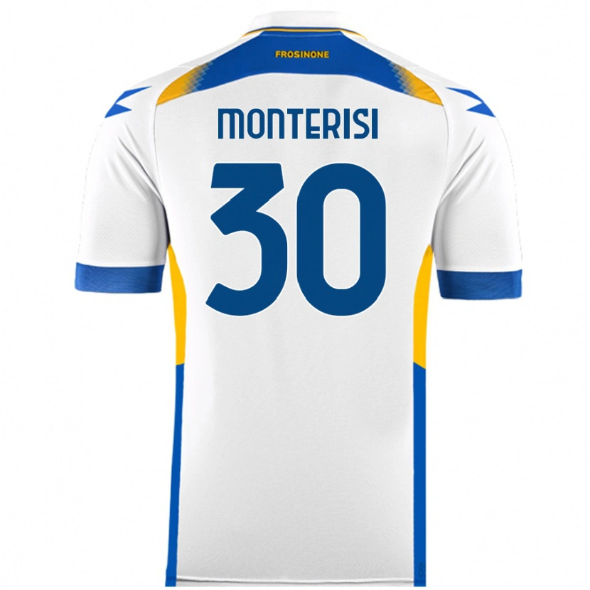 Danxen Niño Camiseta Ilario Monterisi #30 Blanco 2ª Equipación 2024/25 La Camisa