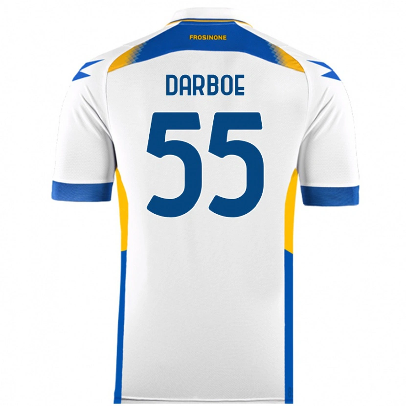 Danxen Niño Camiseta Ebrima Darboe #55 Blanco 2ª Equipación 2024/25 La Camisa