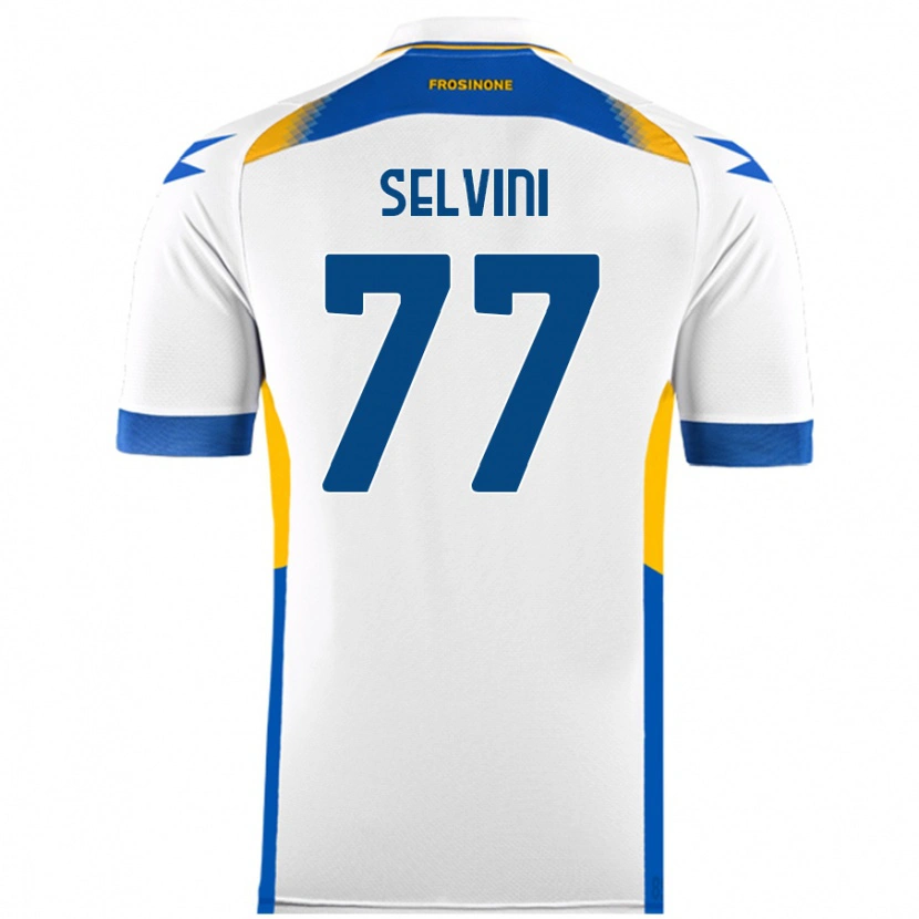 Danxen Niño Camiseta Alessandro Selvini #77 Blanco 2ª Equipación 2024/25 La Camisa