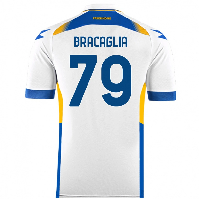 Danxen Niño Camiseta Gabriele Bracaglia #79 Blanco 2ª Equipación 2024/25 La Camisa