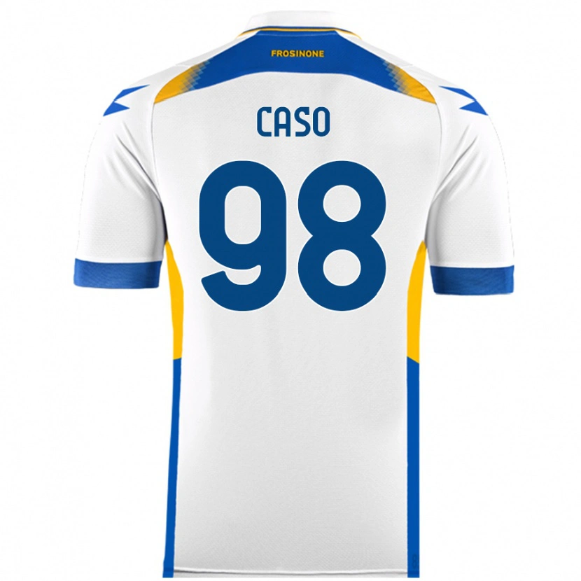 Danxen Niño Camiseta Giuseppe Caso #98 Blanco 2ª Equipación 2024/25 La Camisa