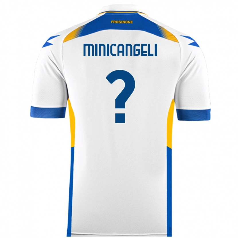 Danxen Niño Camiseta Francesco Minicangeli #0 Blanco 2ª Equipación 2024/25 La Camisa